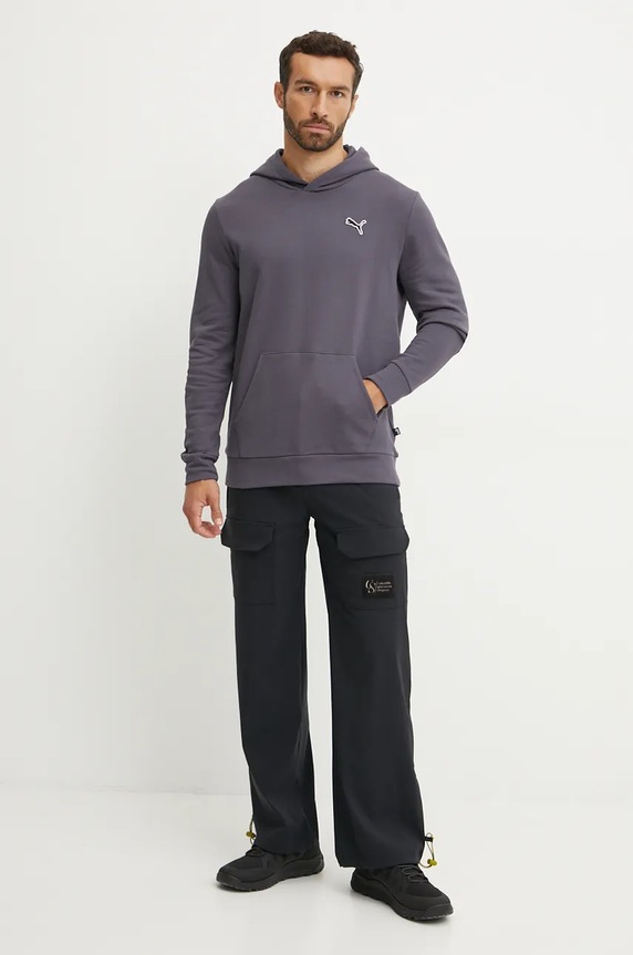 Bavlnená mikina Puma BETTER ESSENTIALS 676814 sivá AW24