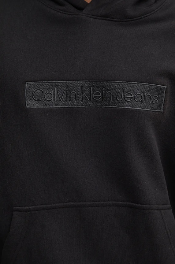 Bavlnená mikina Calvin Klein Jeans J30J326147 čierna