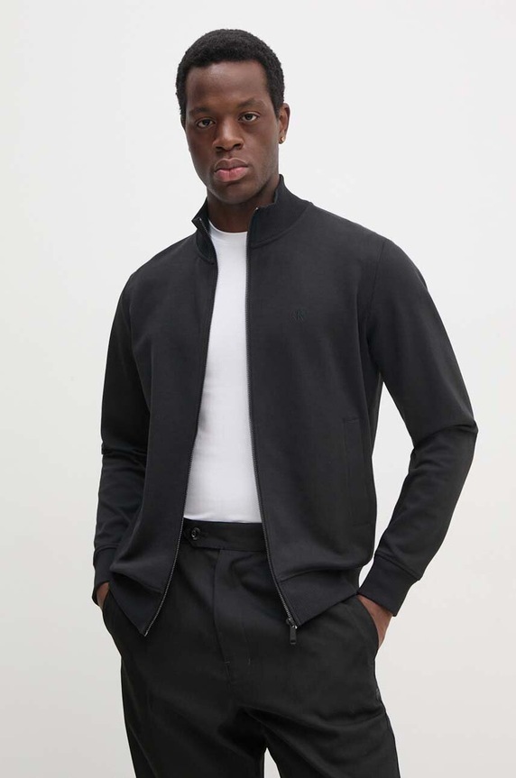 Μπλούζα Calvin Klein Jeans χωρίς κουκούλα μαύρο J30J326620