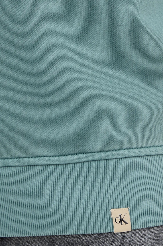 Calvin Klein Jeans bluza bawełniana J30J326687 turkusowy