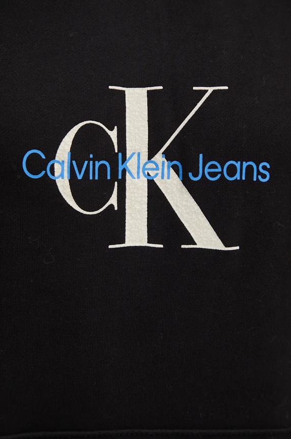 Calvin Klein Jeans hanorac de bumbac J30J326875 negru