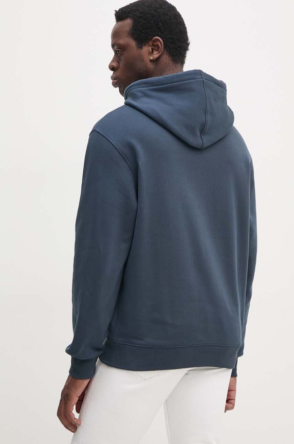 Ρούχα Βαμβακερή μπλούζα Calvin Klein Jeans J30J326876 σκούρο μπλε