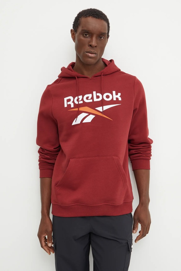 Mikina Reebok s kapucí burgundské 100205966