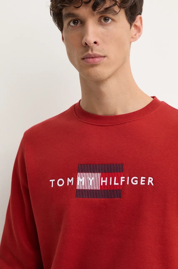 Μπλούζα Tommy Hilfiger κόκκινο MW0MW35541