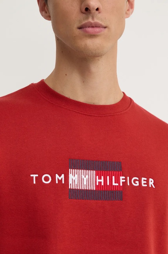 Μπλούζα Tommy Hilfiger MW0MW35541 κόκκινο