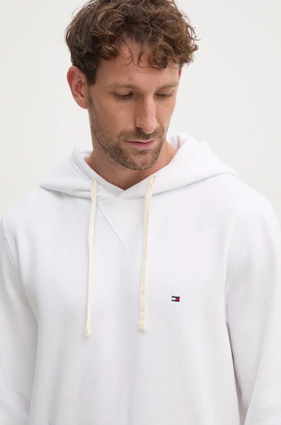 Dukserica Tommy Hilfiger bez uzorka bijela MW0MW37230