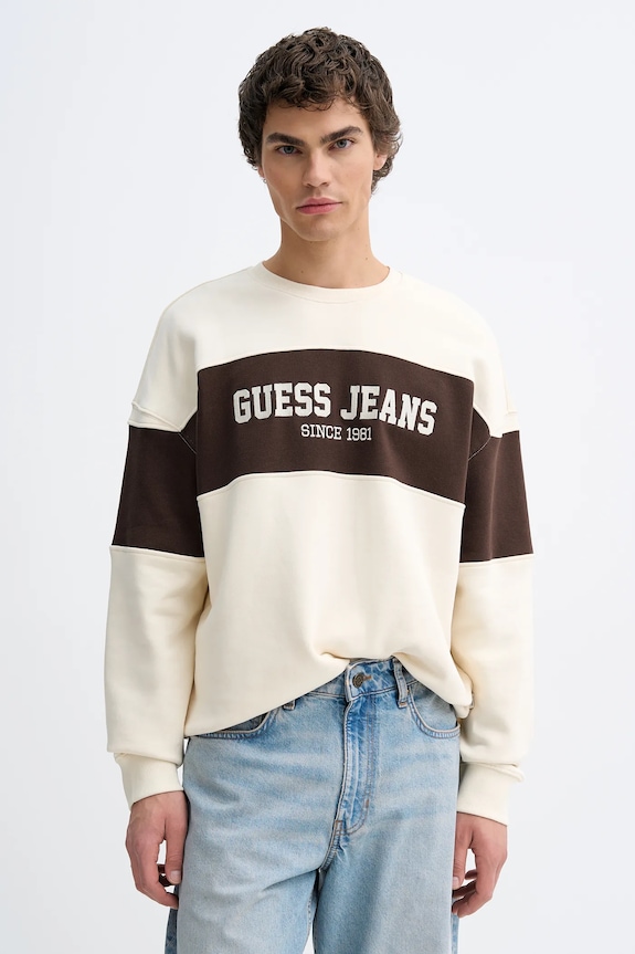 Dukserica Guess Jeans bež M4BQ39.K9V31