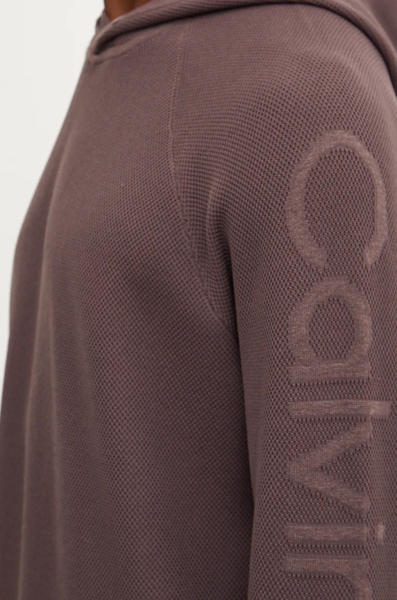 Mikina Calvin Klein Performance 00GMF4W334 hnedá