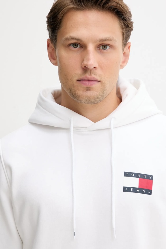 Pulover Tommy Jeans bela DM0DM20738