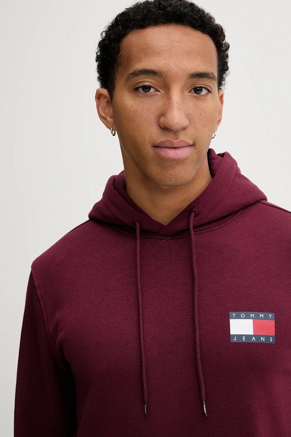 Tommy Jeans felső burgundia DM0DM20738