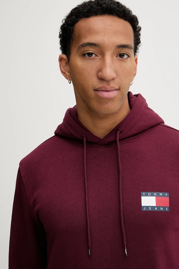 Μπλούζα Tommy Jeans μπορντό DM0DM20738