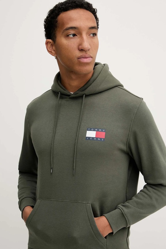 Dukserica Tommy Jeans zelena DM0DM20738