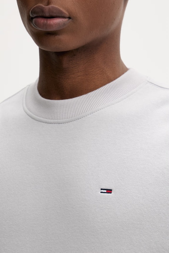 Tommy Jeans mikina pánska s bavlnou DM0DM20741 sivá