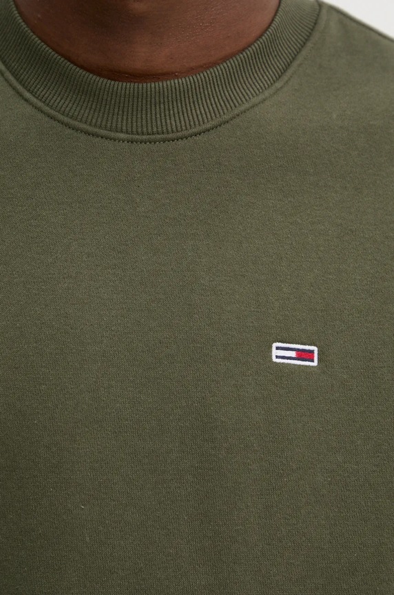 Tommy Jeans mikina pánská s bavlnou DM0DM20741 zelená
