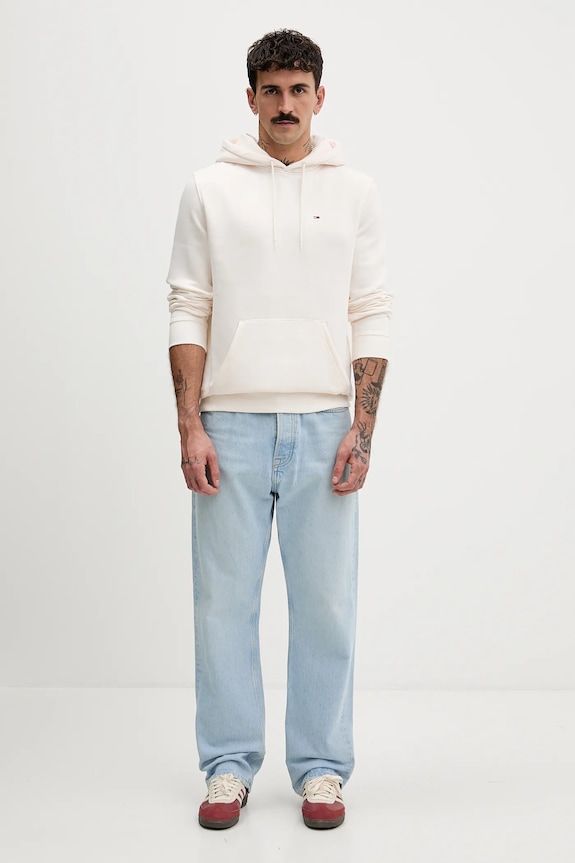 Tommy Jeans Μπλούζα με κουκούλα ανδρική DM0DM20742 μπεζ AA00