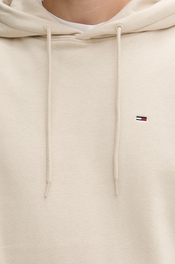 Tommy Jeans Μπλούζα με κουκούλα ανδρική DM0DM20742 μπεζ