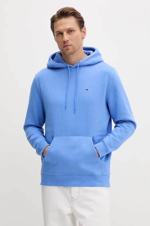 Tommy Jeans μπλούζα με κουκούλα ανδρική μπλε DM0DM20742