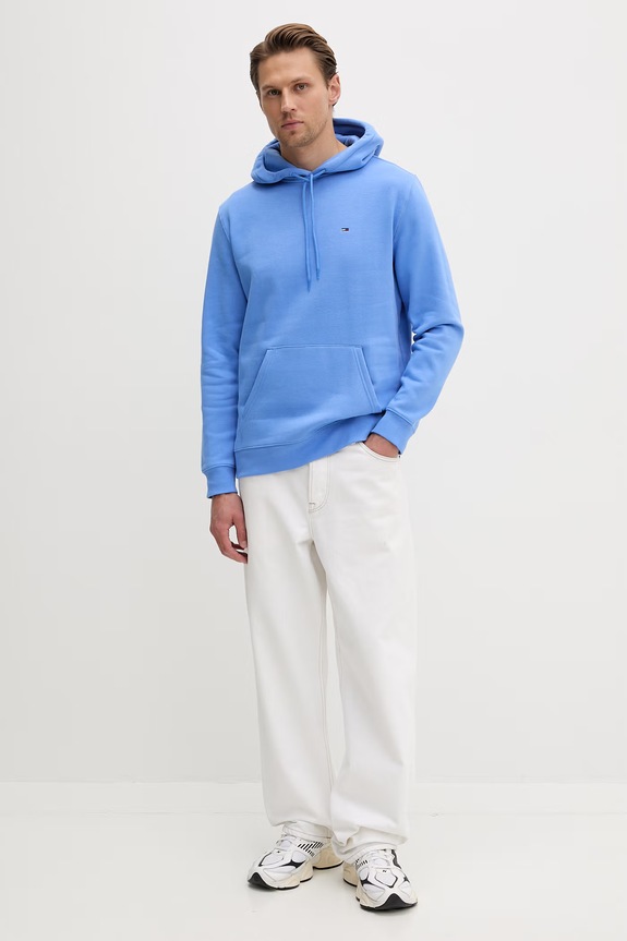 Tommy Jeans μπλούζα με κουκούλα ανδρική DM0DM20742 μπλε AA00