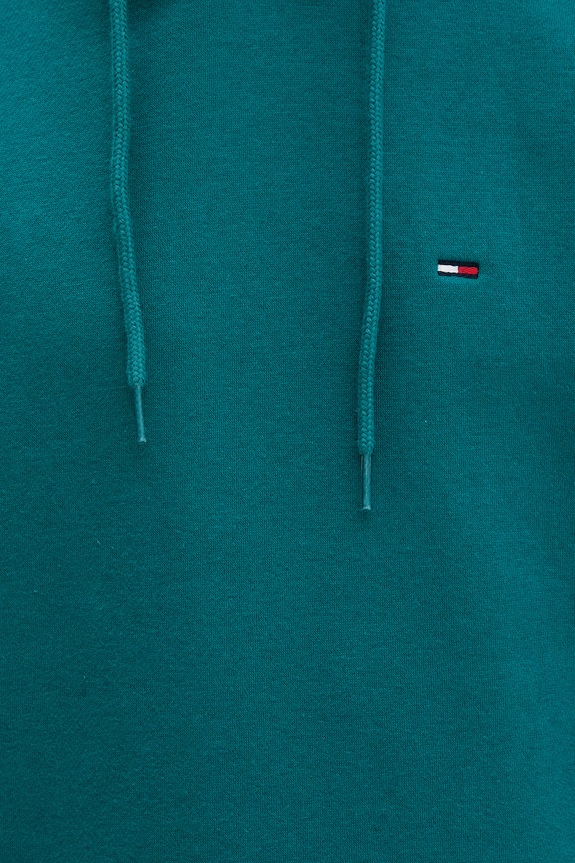 Tommy Jeans mikina s kapucňou pánska DM0DM20742 tyrkysová