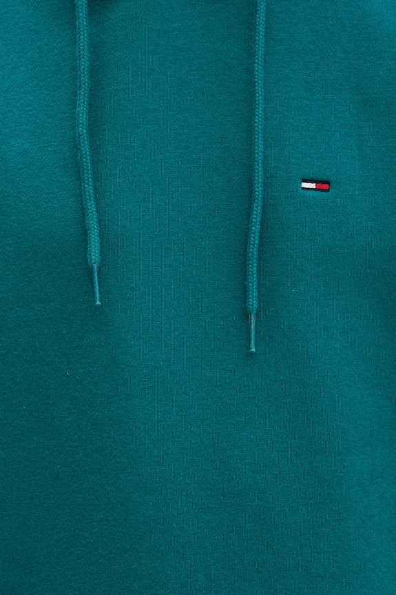 Tommy Jeans mikina s kapucňou pánska DM0DM20742 tyrkysová