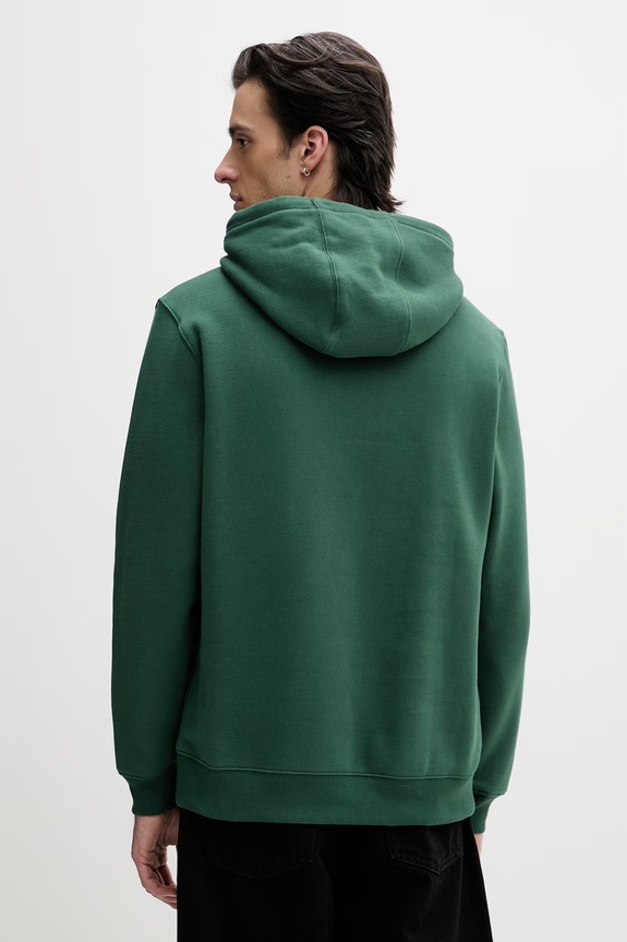 Ρούχα Tommy Jeans Μπλούζα με κουκούλα ανδρική DM0DM20742 πράσινο