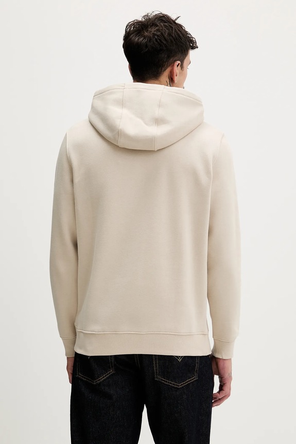 Ρούχα Tommy Jeans μπλούζα με κουκούλα ανδρική DM0DM20742 μπεζ