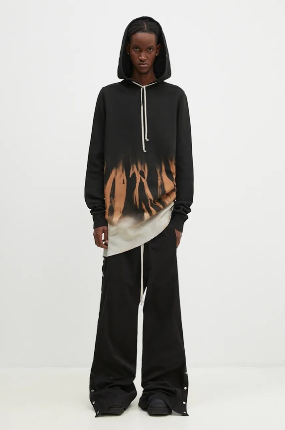 Rick Owens bluza bawełniana Pullover Hoodie DU02D2285.FSUN czarny