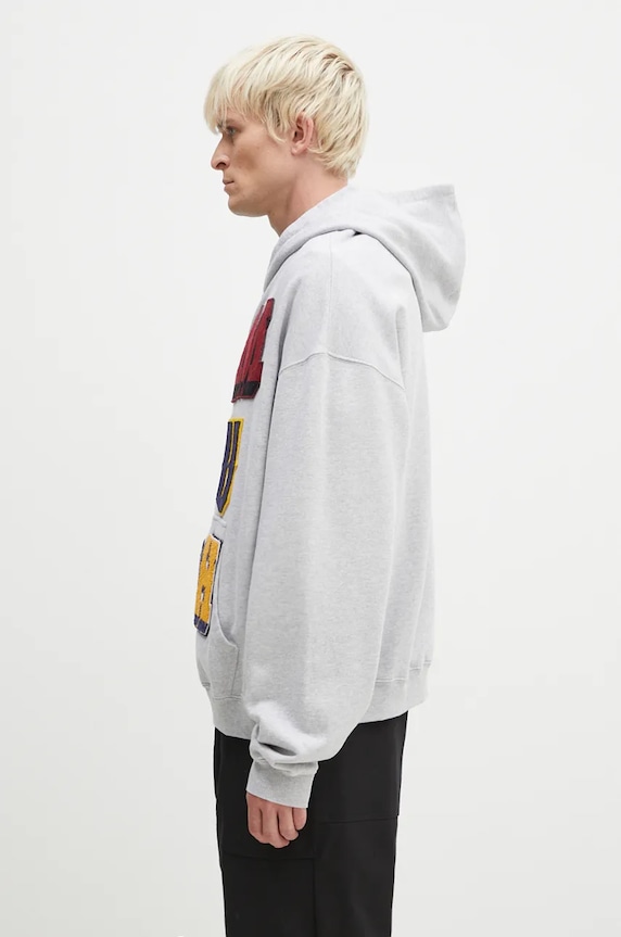 Μπλούζα AMBUSH Zip Up Sweatshirt BMBE003F24FLE0020505 γκρί AW24