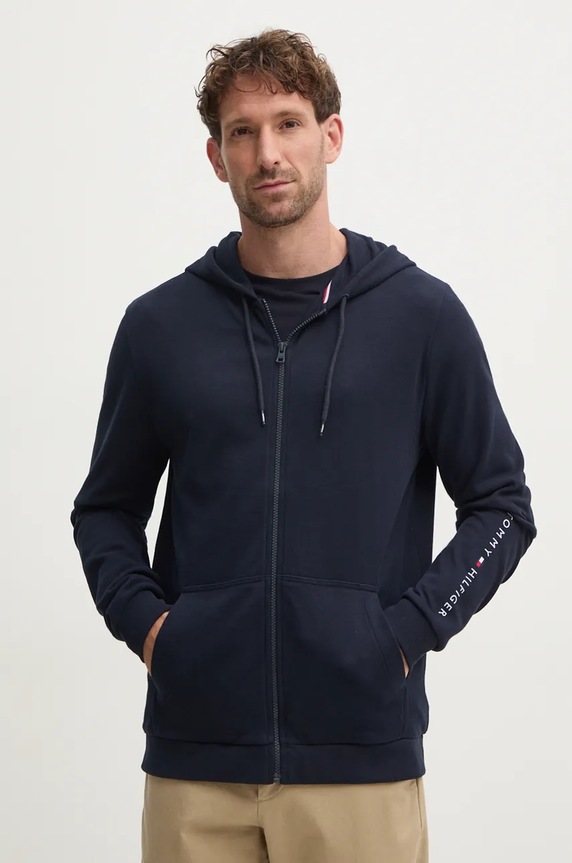 Mikina Tommy Hilfiger s kapucí námořnická modř UM0UM03347