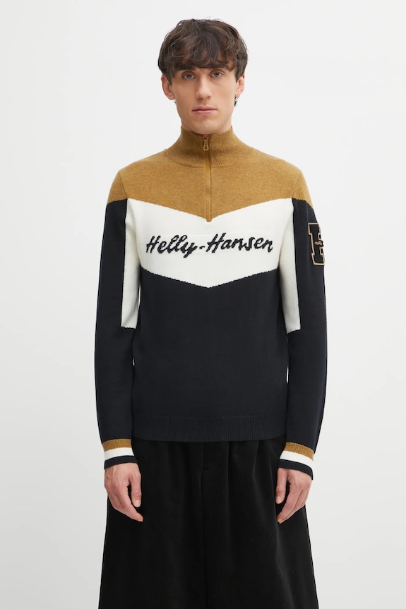 Helly Hansen sweter Apres wełna czarny 66025