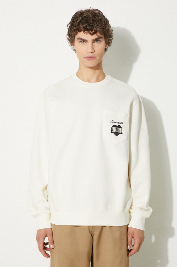Carhartt WIP sweatshirt Heart Train Pocket Sweat other beige I033932.D6XX