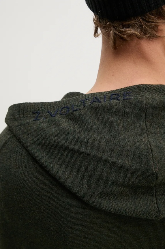 Μάλλινο πουλόβερ ZADIG&VOLTAIRE KMCA00229 πράσινο