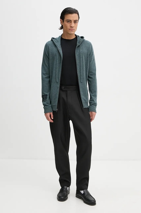 ZADIG&VOLTAIRE kardigan wełniany KMCA00223 niebieski AW24