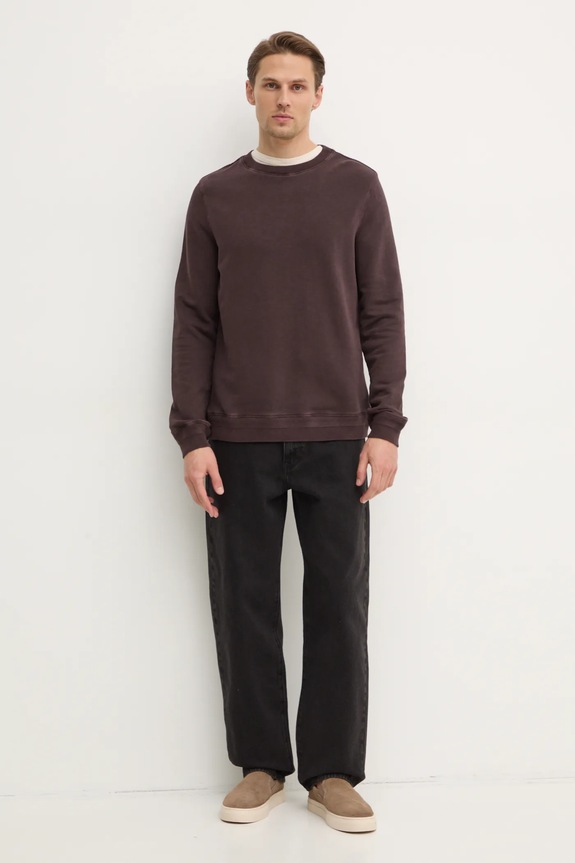 Памучен суичър ZADIG&VOLTAIRE JMSS00266 кафяв AW24
