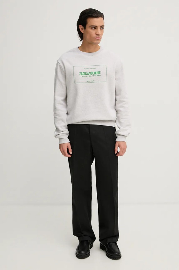 Суичър ZADIG&VOLTAIRE JMSS00260 сив AW24
