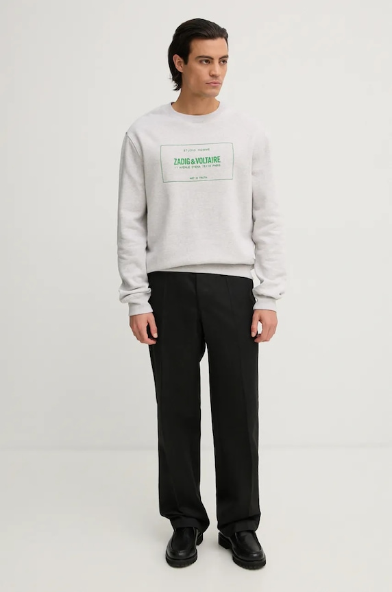 Суичър ZADIG&VOLTAIRE JMSS00260 сив AW24