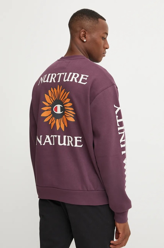Champion bluza pozostałe fioletowy 220427