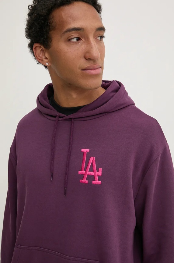 Dukserica New Era LOS ANGELES DODGERS s kapuljačom bordo 60564750