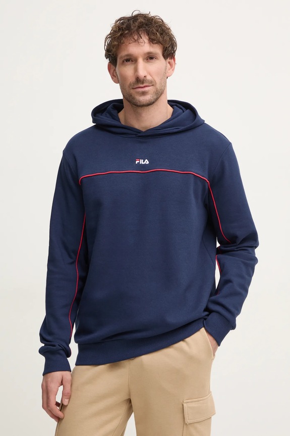 Суичър Fila Latrobe с качулка тъмносин FAM0783