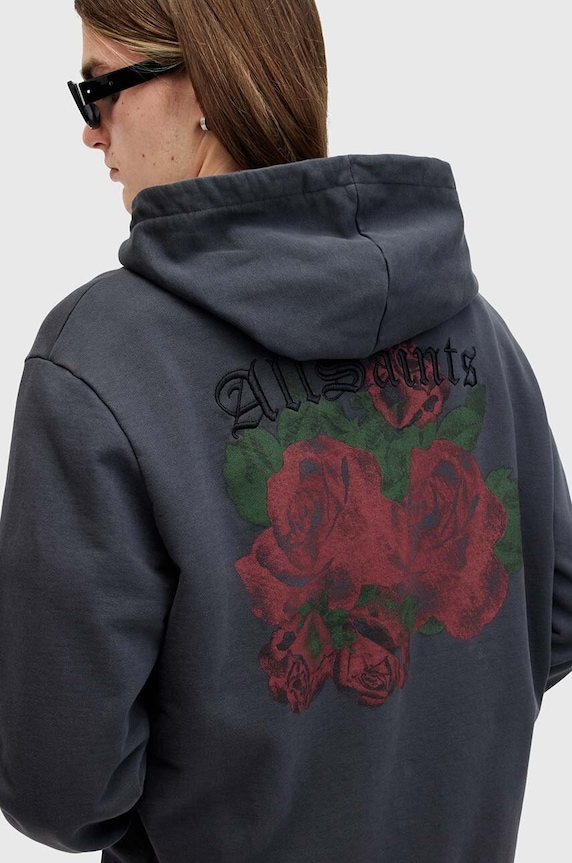 Odzież AllSaints bluza bawełniana MELROSE M007NB szary