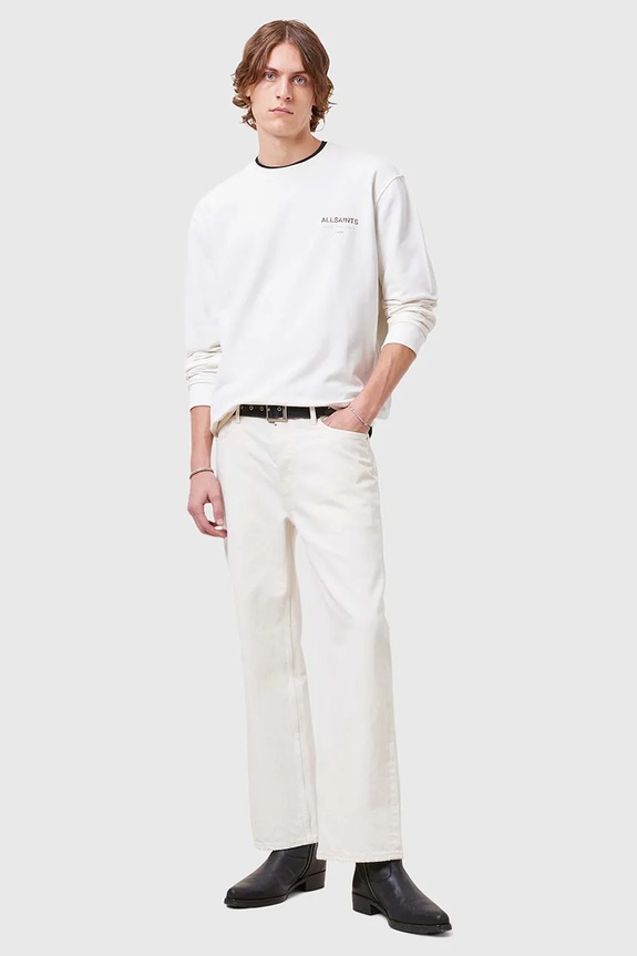 AllSaints bluza bawełniana UNDERGROUND M033NB biały