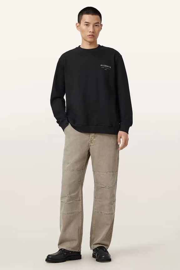 Îmbrăcăminte AllSaints hanorac de bumbac UNDERGROUND M033NB negru