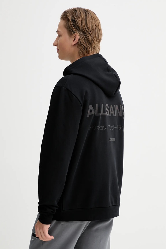 Одежда Хлопковая кофта AllSaints UNDERGROUND M034NB чёрный