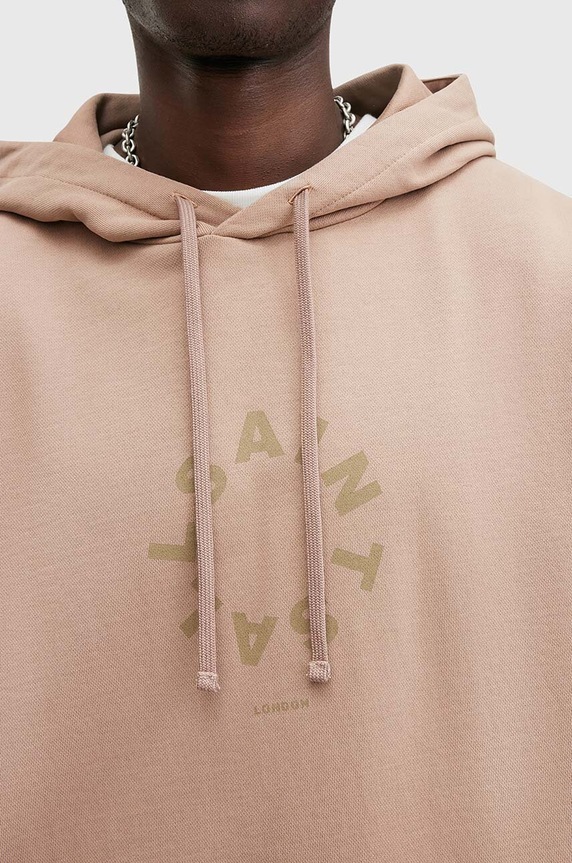 AllSaints bluza bawełniana TIERRA M036NB beżowy AW24