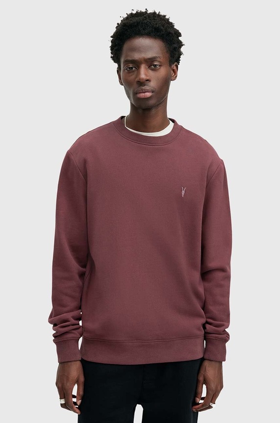 AllSaints Dukserica bez uzorka bordo M037NB