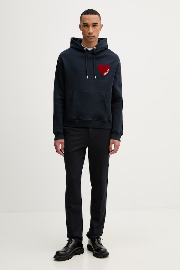 From Future dukserica sa kapuljačom za muškarce od pamuka MSW01121 mornarsko plava SS26