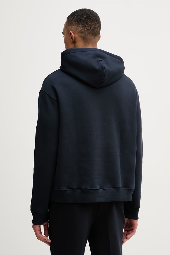 Odjeća From Future dukserica sa kapuljačom za muškarce od pamuka MSW01121 mornarsko plava