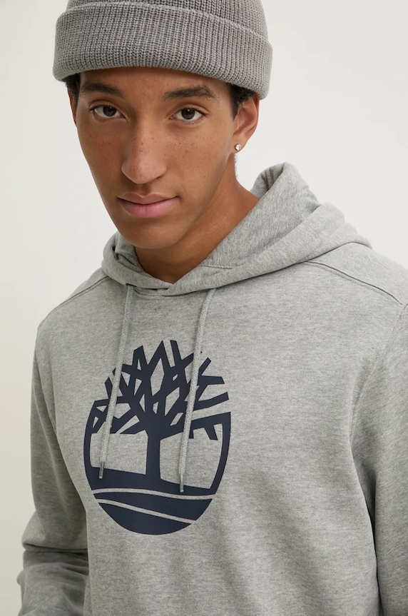 Mikina Timberland šedá TB0A2BJH0521