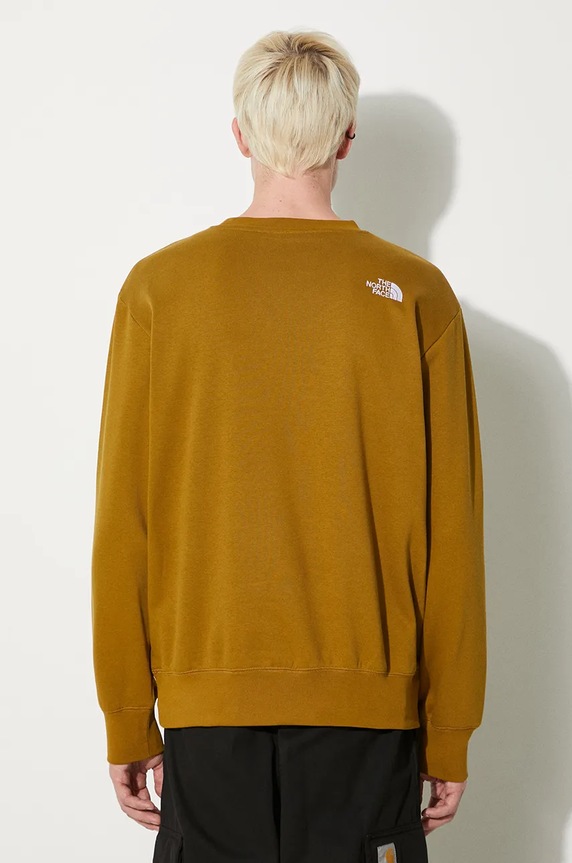 Odzież The North Face bluza Essential Relaxed Crew NF0A89ET1OB1 zielony