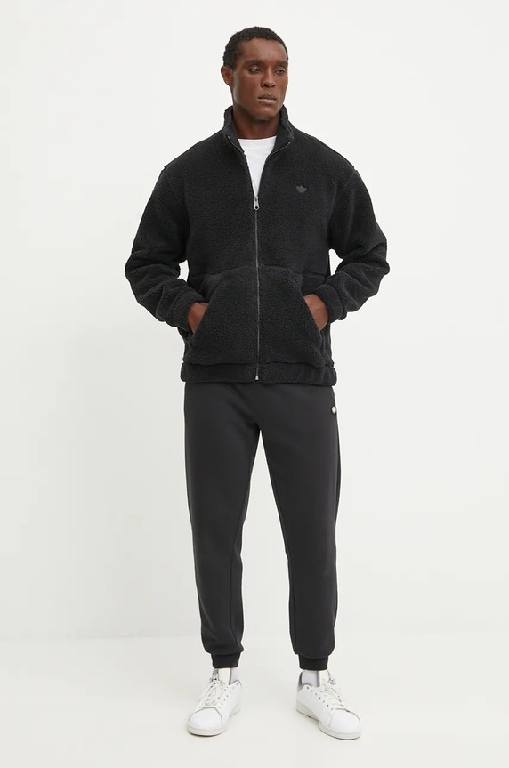 Dukserica od flisa adidas Originals IW0983 crna AW24